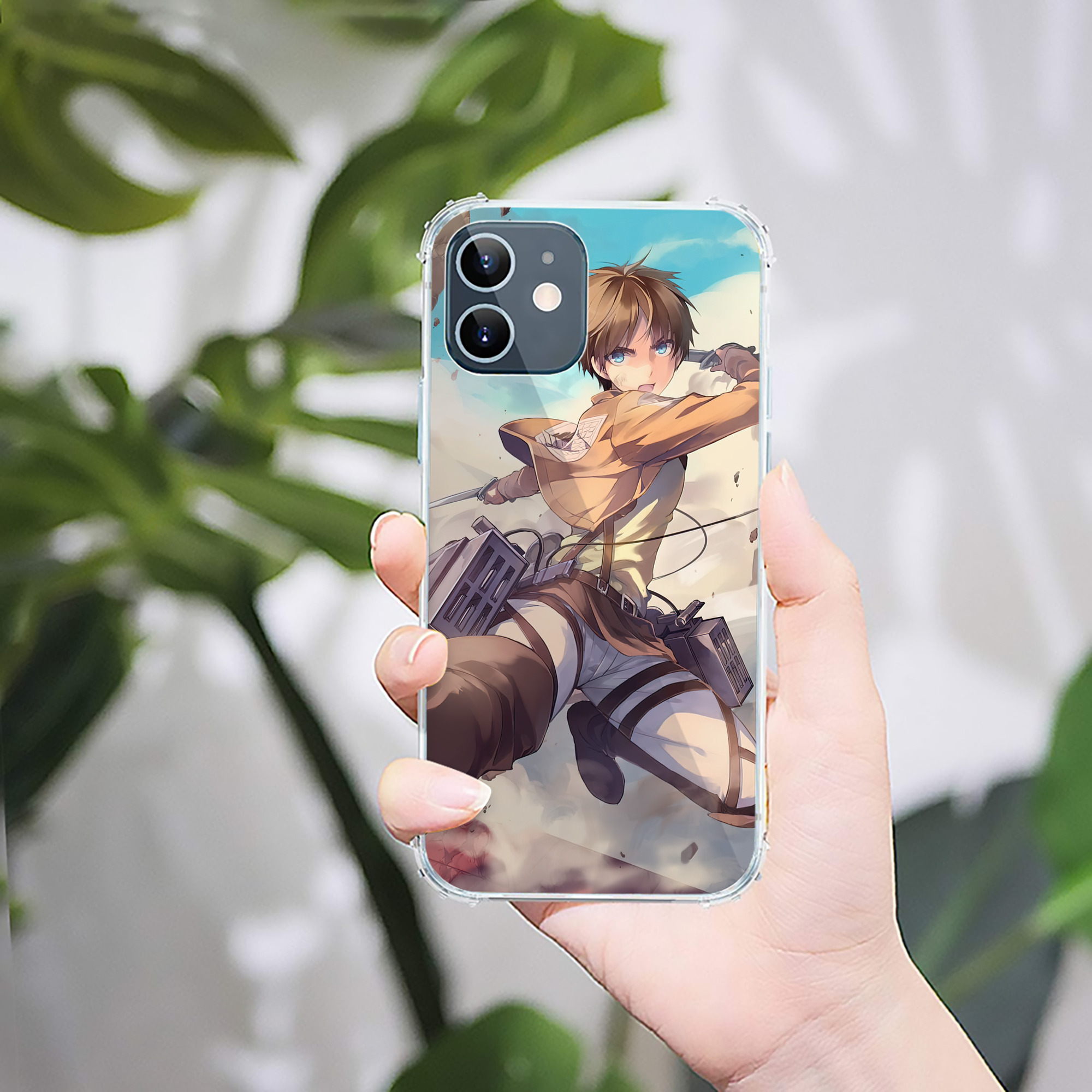 （画像用） 進撃の巨人 Attack on Titan 【iPhone 12シリーズ対応】透明スマホケース（クリアソフトケース）